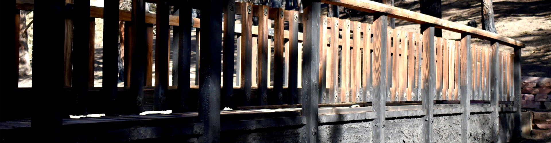 Bridge burned in Calwood Fire